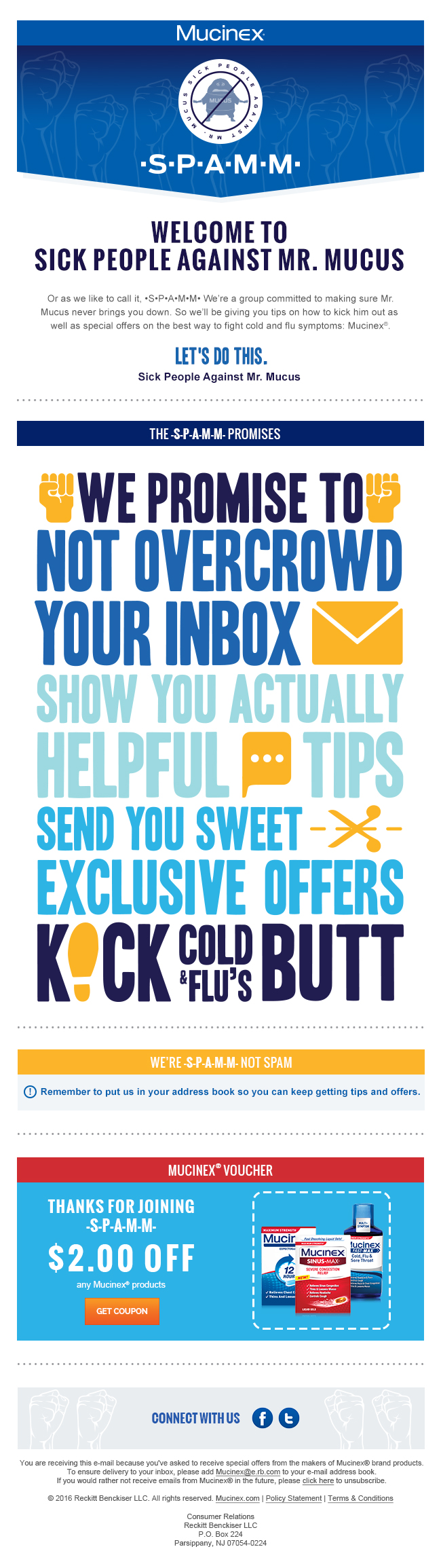 Mucinex – Email Campaigns